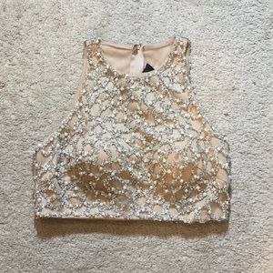 Two piece prom dress